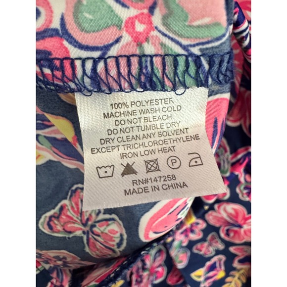 NWOT Simply Southern Floral Butterfly Print Zip Rain Jacket Windbreaker Large - Picture 7 of 7